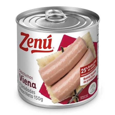 Salchicha Viena Zenu *150G * Cj 48 U