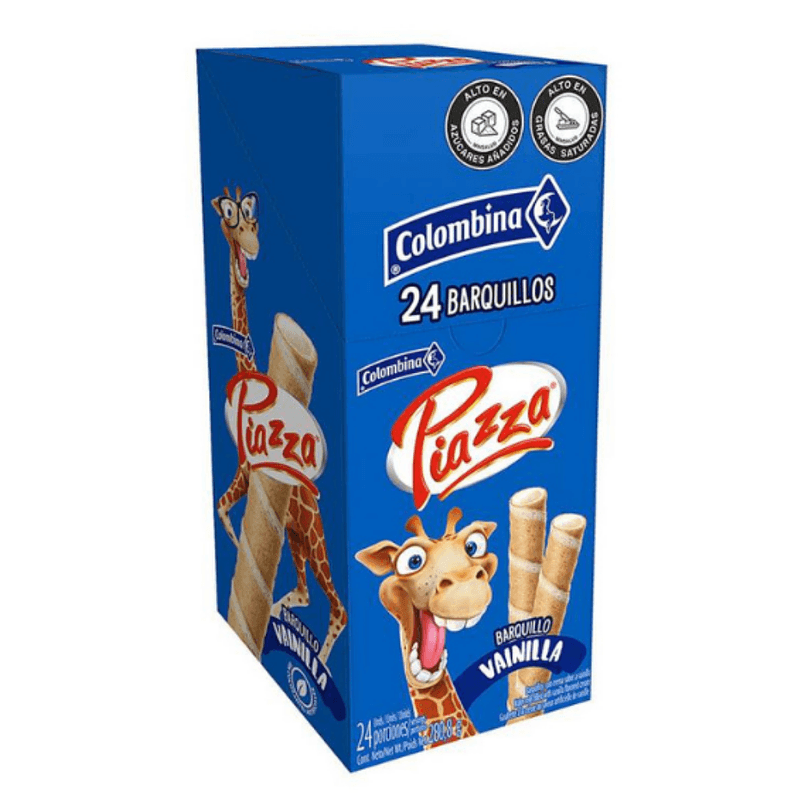 Barquillo Piazza Vainilla * Dis 24U * Cj 12 Dis