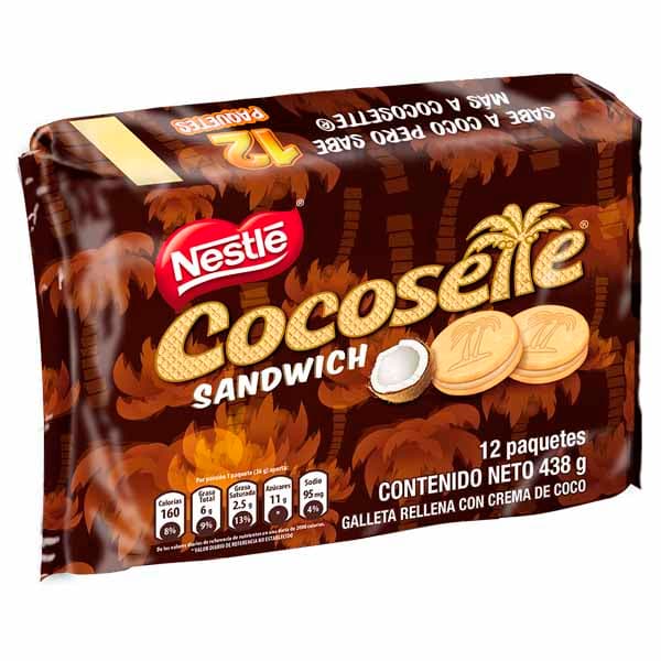 Galleta Cocosette Sandwich * 12U * Cj 24PQT 36.5G